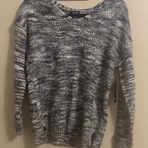 a.n.a Charcoal Knit Top